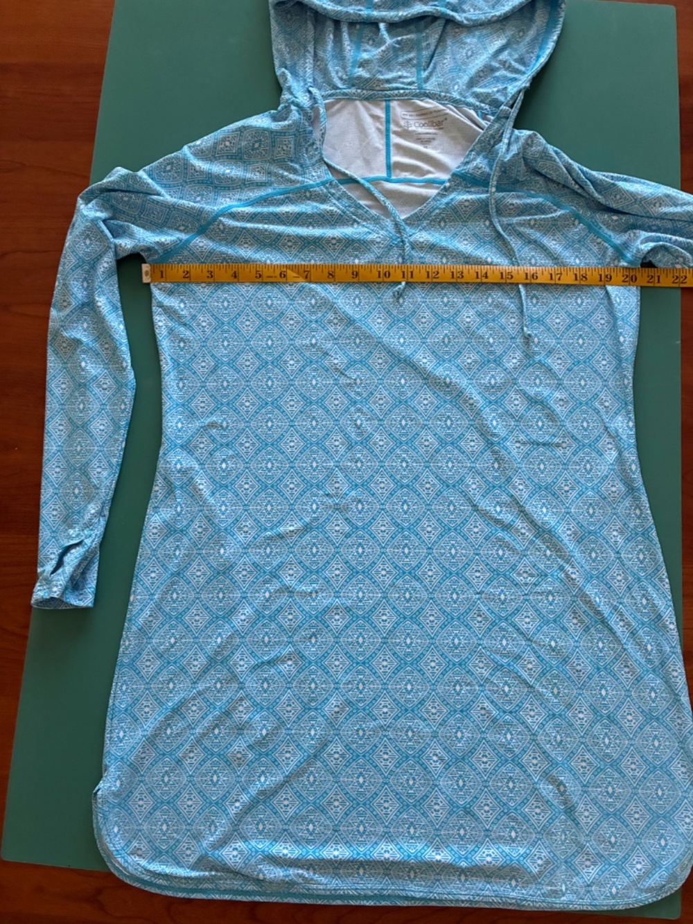 Coolibar Hooded UPF50 Sun Dress/Swim Cover Size Medium - Picture 4 of 7